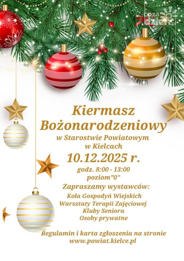 Świąteczny klimat w Starostwie Powiatowym w Kielcach. Ruszyły zgłoszenia na Kiermasz Bożonarodzeniowy