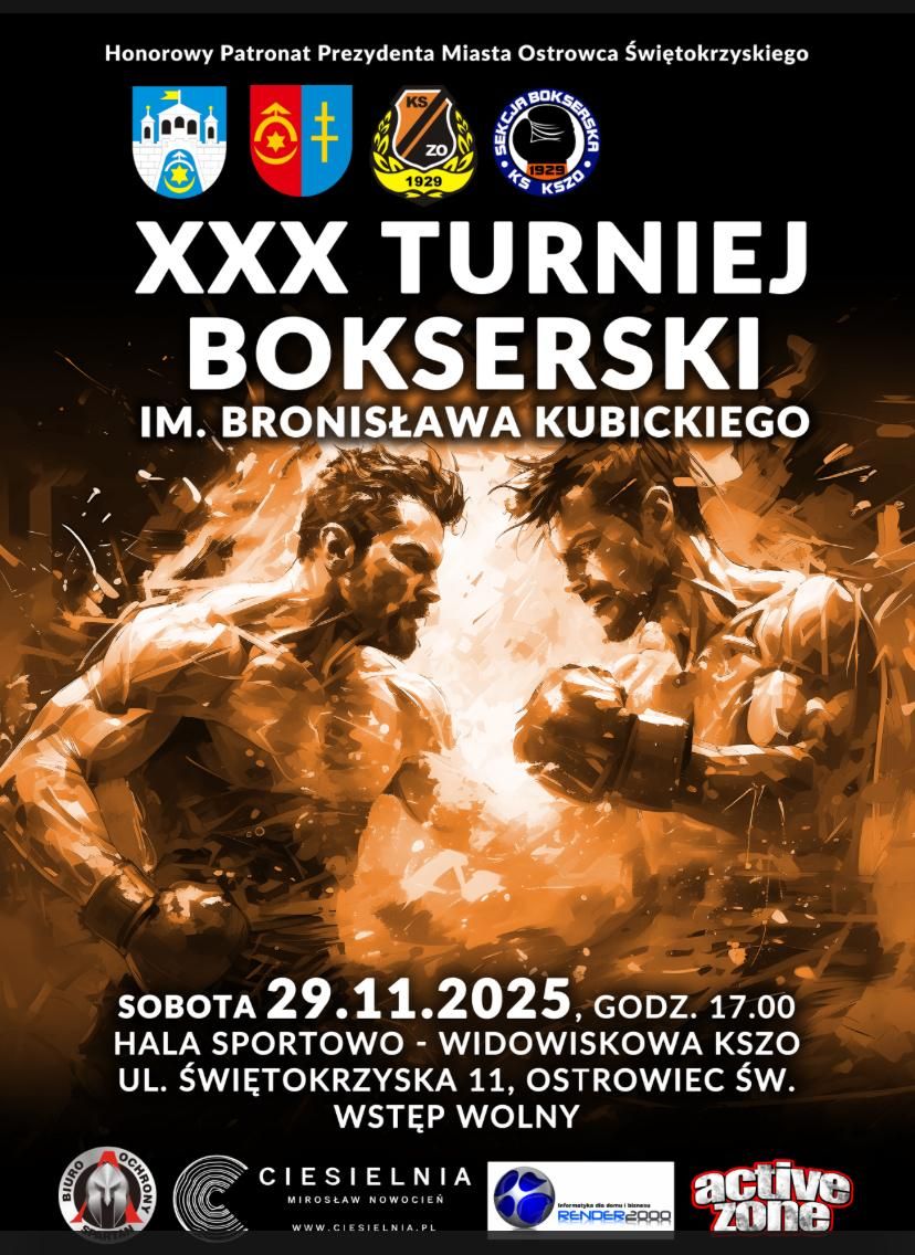 W sobotę jubileuszowy XXX turniej bokserski imienia Bronisława Kubickiego
