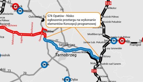 Przetarg na koncepcję programową S74 Opatów – Nisko ogłoszony