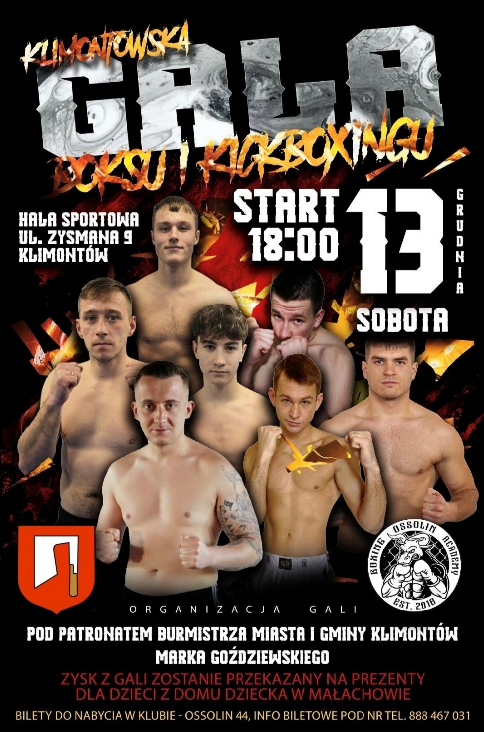 W sobotę Klimontowska Gala Boksu i Kickboxingu