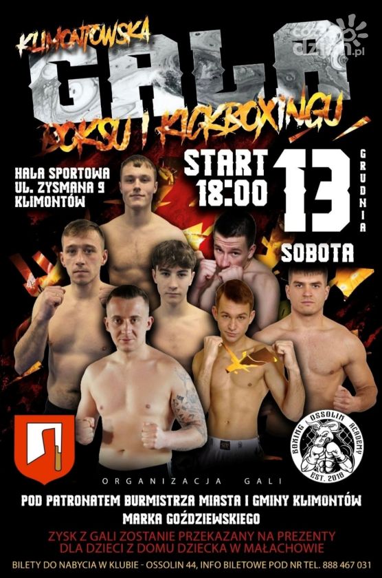 W sobotę Klimontowska Gala Boksu i Kickboxingu
