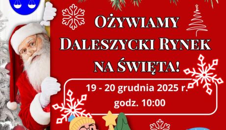 Świąteczny las na daleszyckim rynku – zapraszamy na wspólne ubieranie choinek!