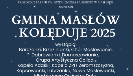 Gmina Masłów kolęduje 2025 – wyjątkowy koncert kolęd w Masłowie