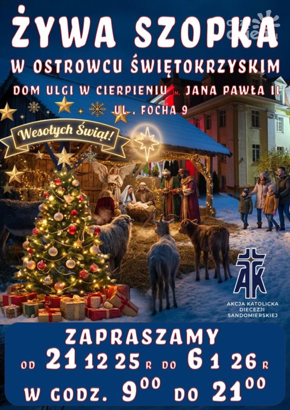 Żywa szopka ponownie stanie przy ostrowieckim hospicjum