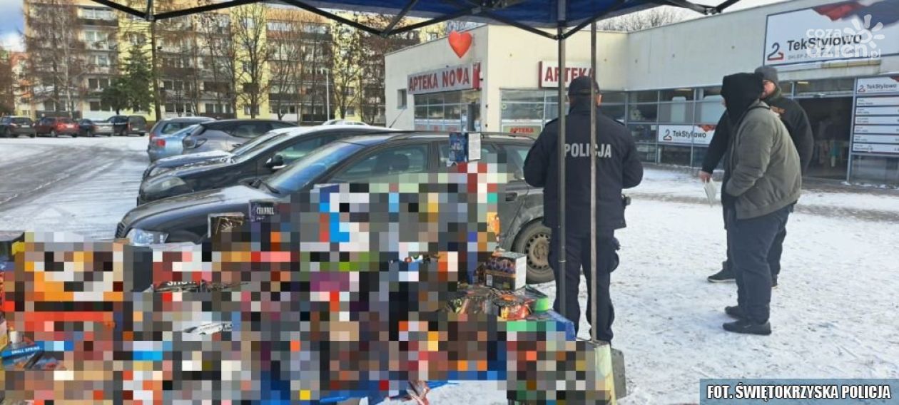 Policyjne kontrole fajerwerków przed Sylwestrem. Apel o bezpieczeństwo