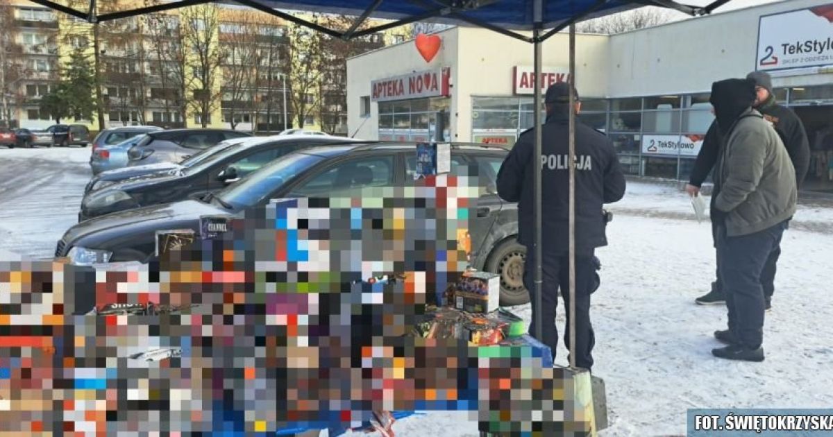 Policyjne kontrole fajerwerków przed Sylwestrem. Apel o bezpieczeństwo