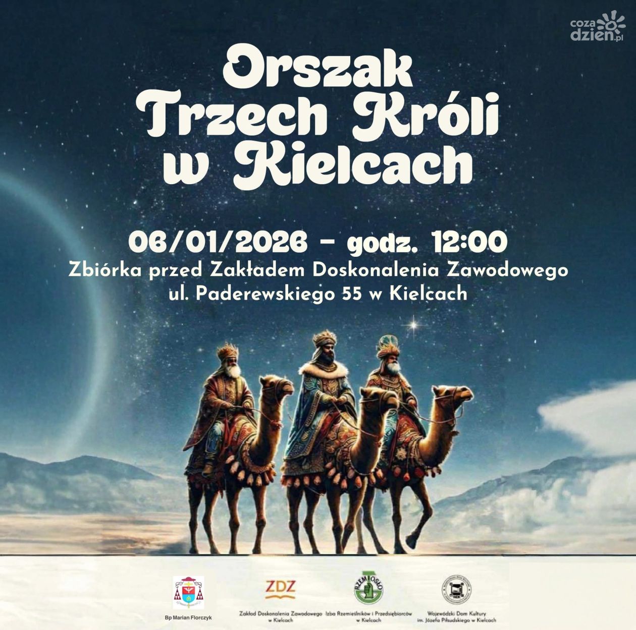 Orszak Trzech Króli przejdzie ulicami Kielc