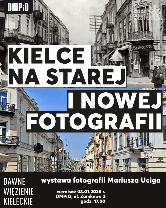 Kielce dawniej i dziś na fotografiach Mariusza Uciga