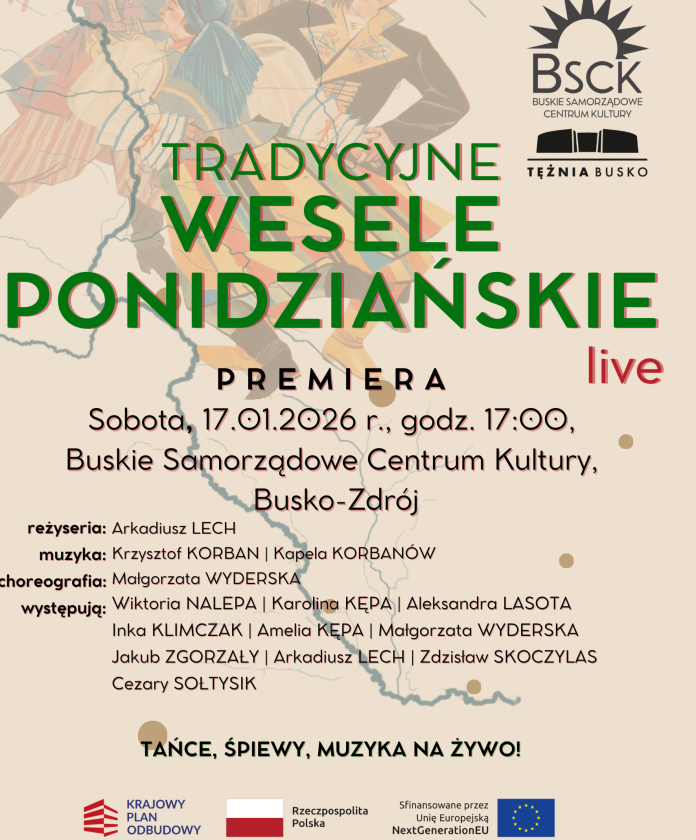 Tradycyjne Wesele Ponidziańskie live – żywy obrzęd, który wraca na scenę