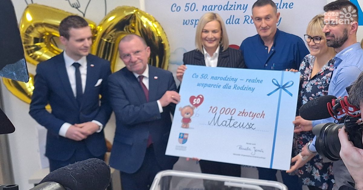 Pierwsze wsparcie w ramach programu „Co 50. narodziny – realne wsparcie dla Rodziny”
