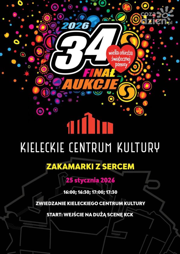 Zakamarki KCK z sercem dla WOŚP. Wyjątkowe zwiedzanie dziś w Kielcach