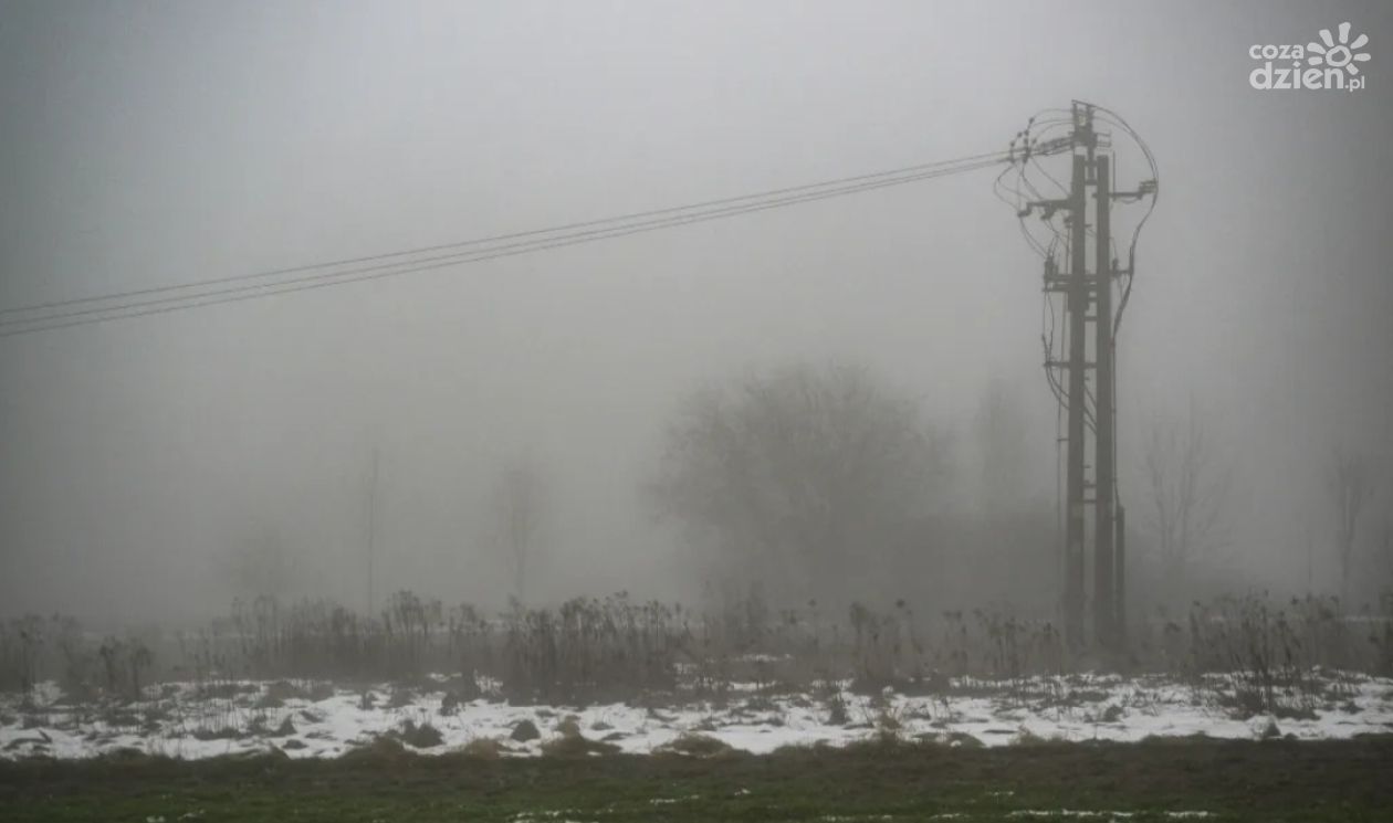 Gęsta mgła w województwie świętokrzyskim. Widzialność miejscami spada do 100 metrów