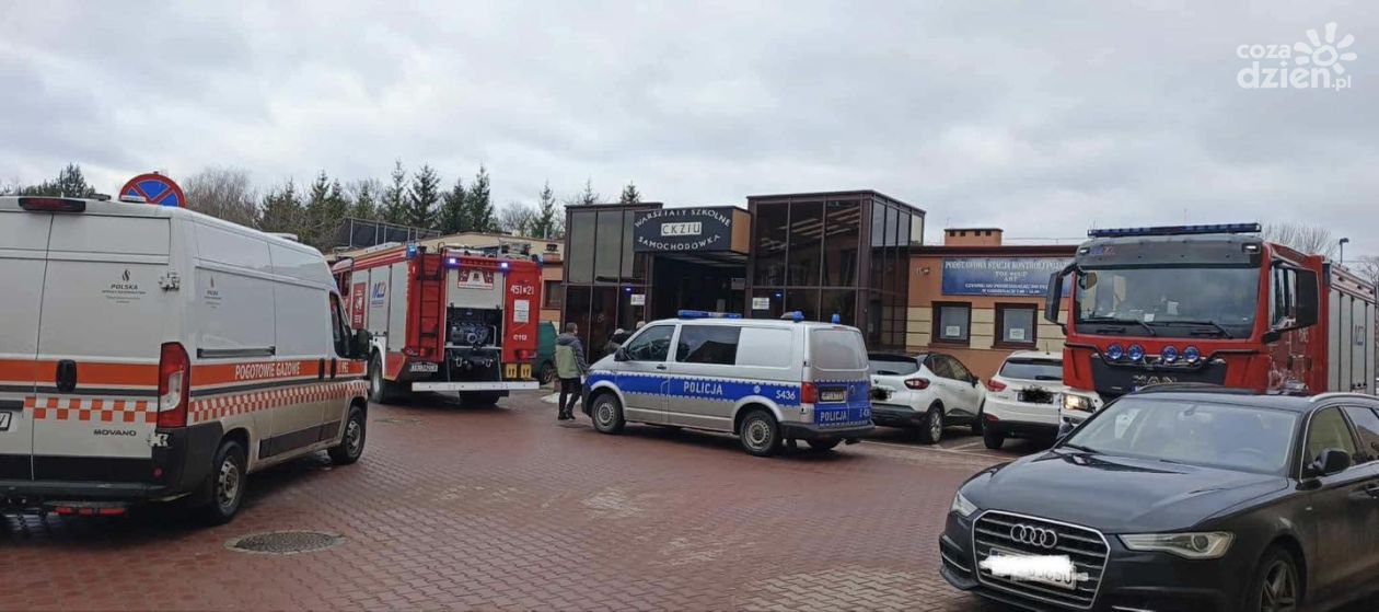 Alarm w CKZiU w Ostrowcu Św. Ewakuacja po wyczuciu gazu