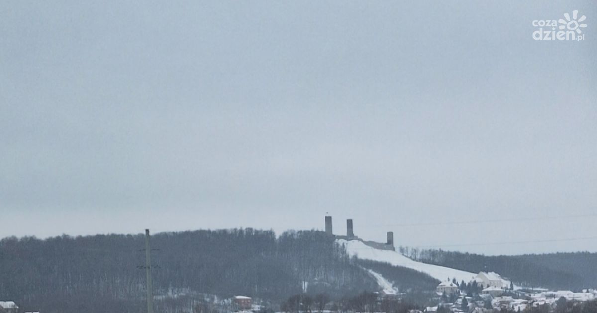 Śnieg nie odpuszcza, ale słabnie. Zimowy front nad Świętokrzyskiem