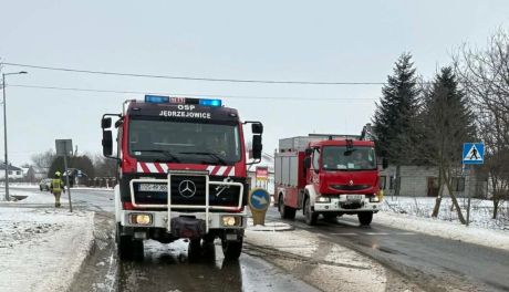 Zablokowana droga w Kosowicach