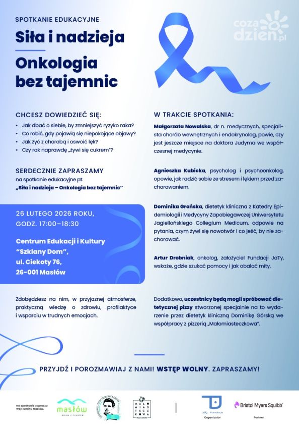 „Siła i nadzieja. Onkologia bez tajemnic” – edukacyjne spotkanie w Ciekotach