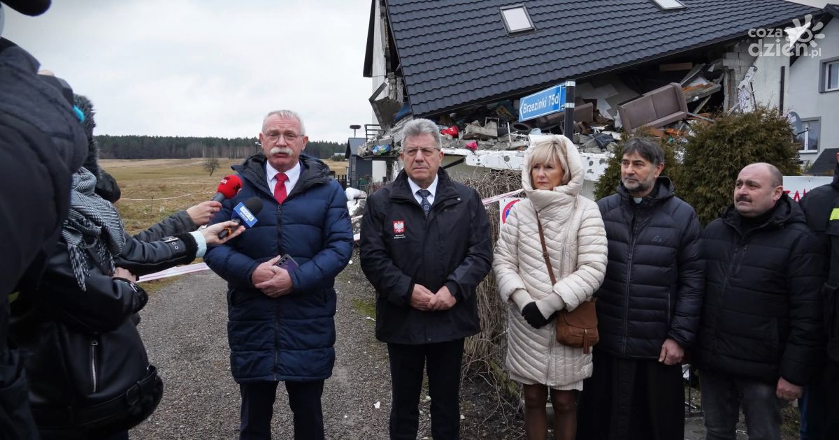 Wybuch gazu w Brzezinkach. Wojewoda Józef Bryk odwiedził poszkodowaną rodzinę