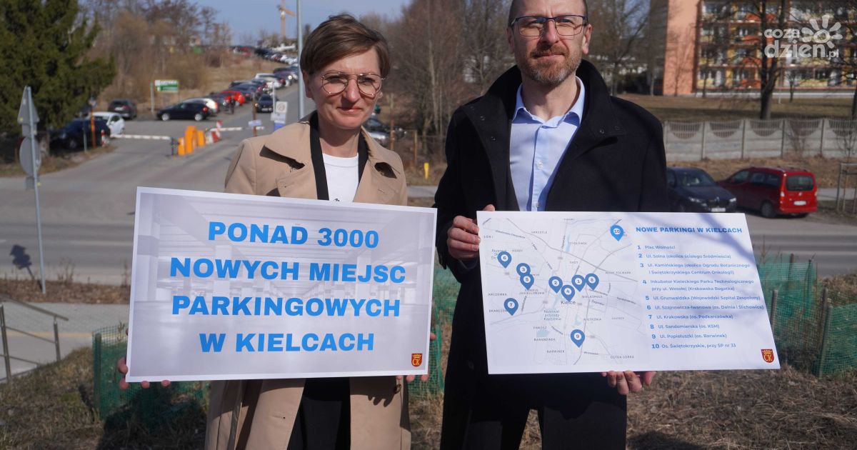 Kielce planują budowę nowych parkingów. Powstanie ponad 3000 miejsc