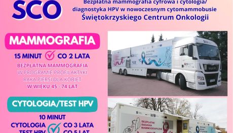 Bezpłatne badania dla mieszkanek Ostrowca Świętokrzyskiego. Cytomammobus stanie na Rynku