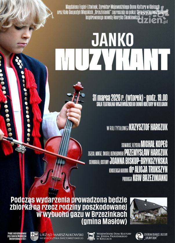 Pokaz filmu „Janko Muzykant” w Wojewódzkim Domu Kultury w Kielcach