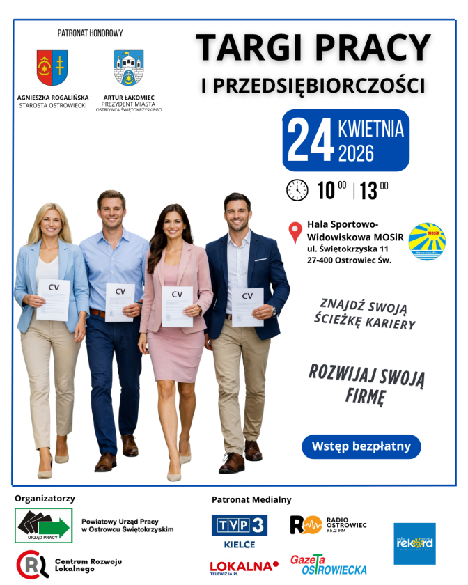 Zbliżają się Targi Pracy i Przedsiębiorczości w Ostrowcu Świętokrzyskim. Przedsiębiorcy poszukiwani
