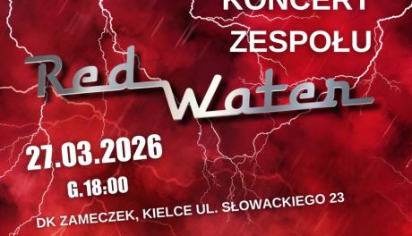 Koncert zespołu „Red Water” w Kielcach – rockowa energia w „Zameczku”