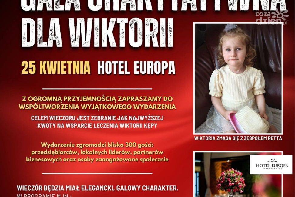 Gala Charytatywna dla Wiktorii – wspólnie możemy więcej