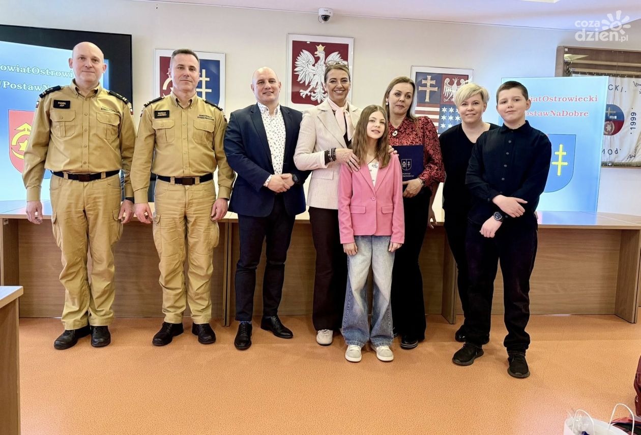 Młodzi bohaterowie uratowali życie dwóch osób