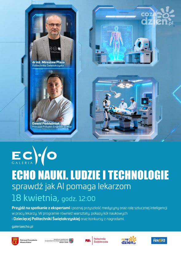 Czy sztuczna inteligencja przywróci lekarzowi czas dla pacjenta? Echo Nauki już 18 kwietnia w Galerii Echo