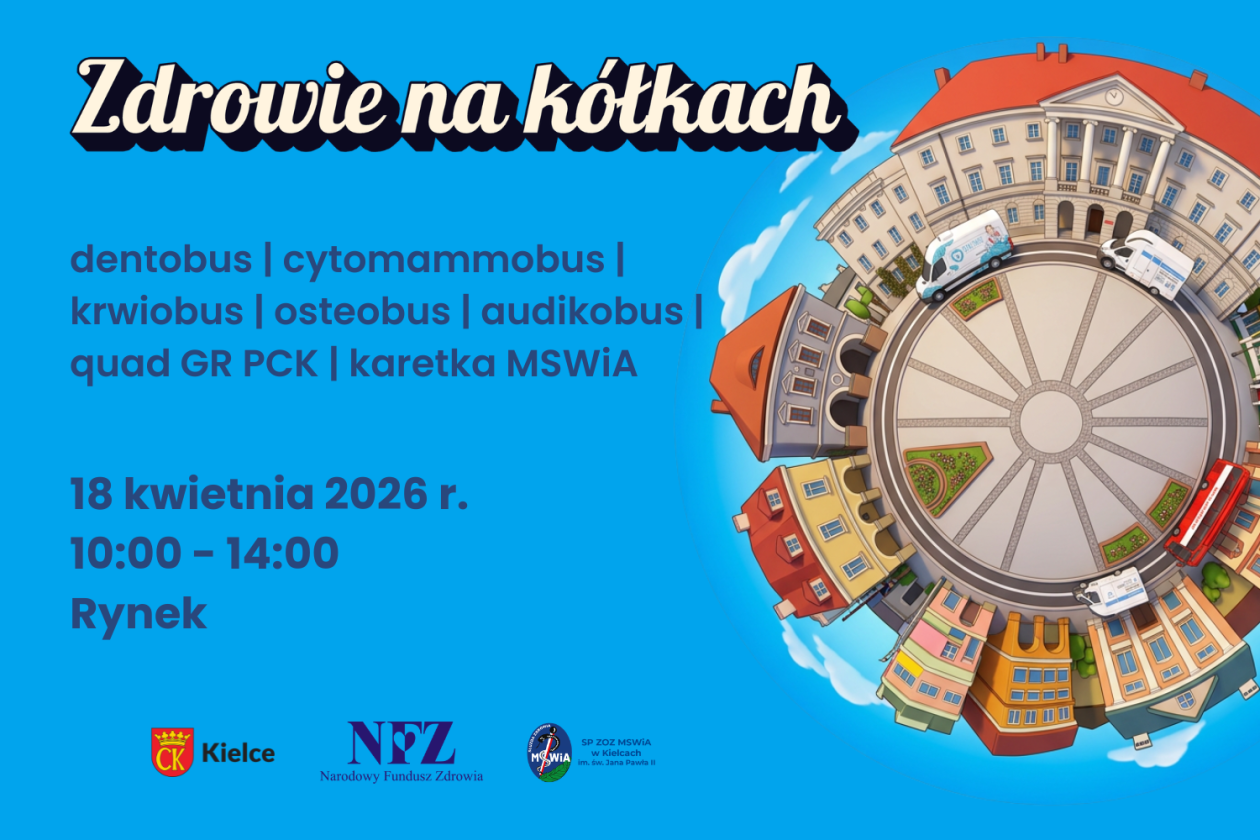 Kielce: „Zdrowie na kółkach” wraca na Rynek. Bezpłatne badania i konsultacje już w sobotę