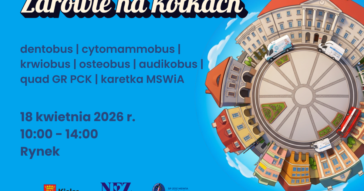 Kielce: „Zdrowie na kółkach” wraca na Rynek. Bezpłatne badania i konsultacje już w sobotę