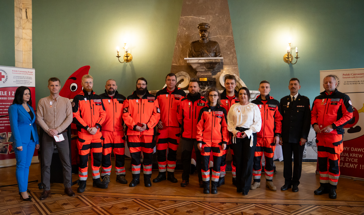 Kieleccy Zasłużeni Krwiodawcy uhonorowani 