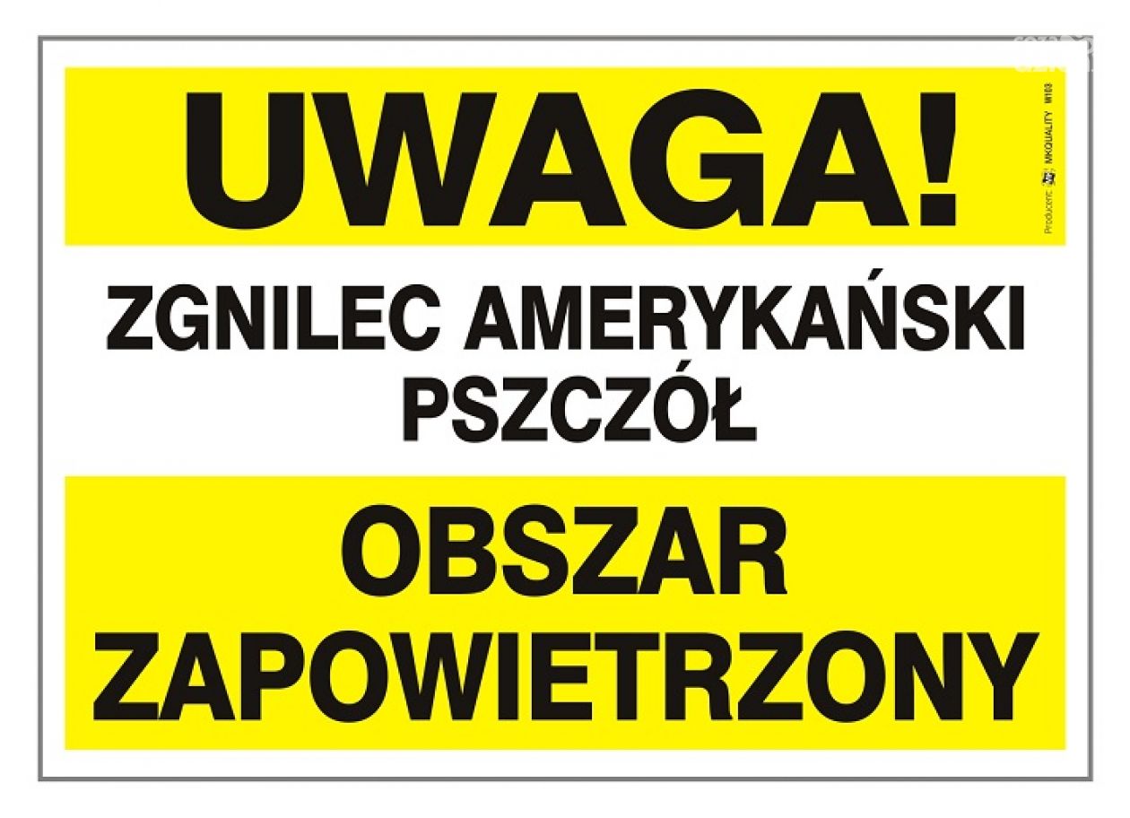 Zgnilec amerykański w Zgórsku