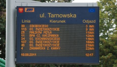 ZTM informuje pasażerów