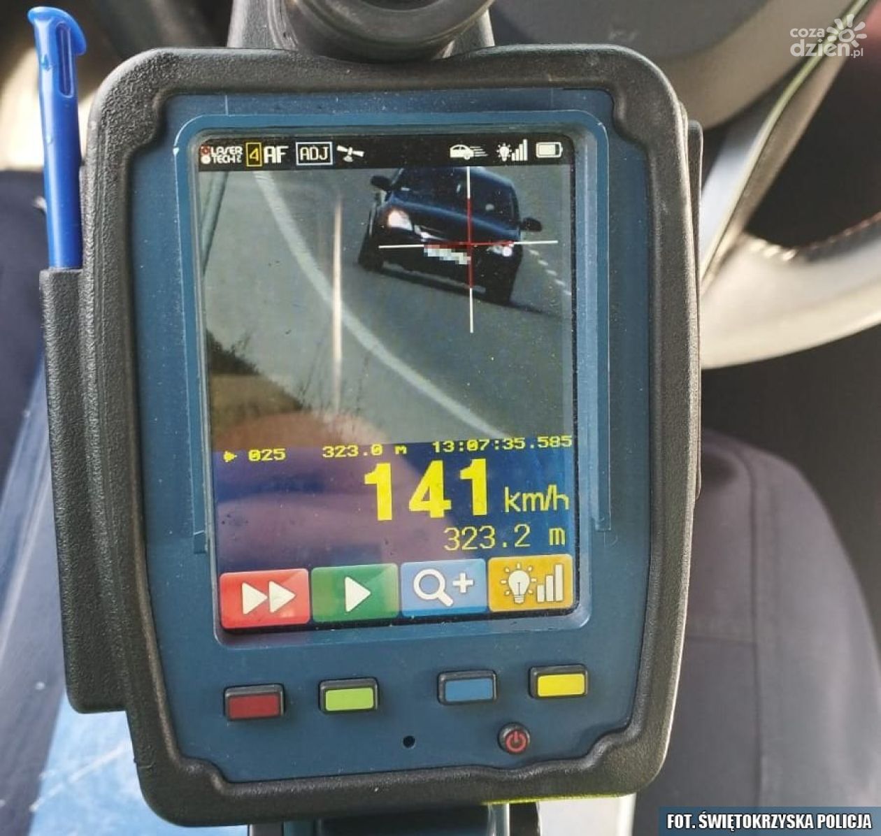Rekordowe przekroczenie prędkości – 5000 Zł Mandatu i utrata prawa jazdy
